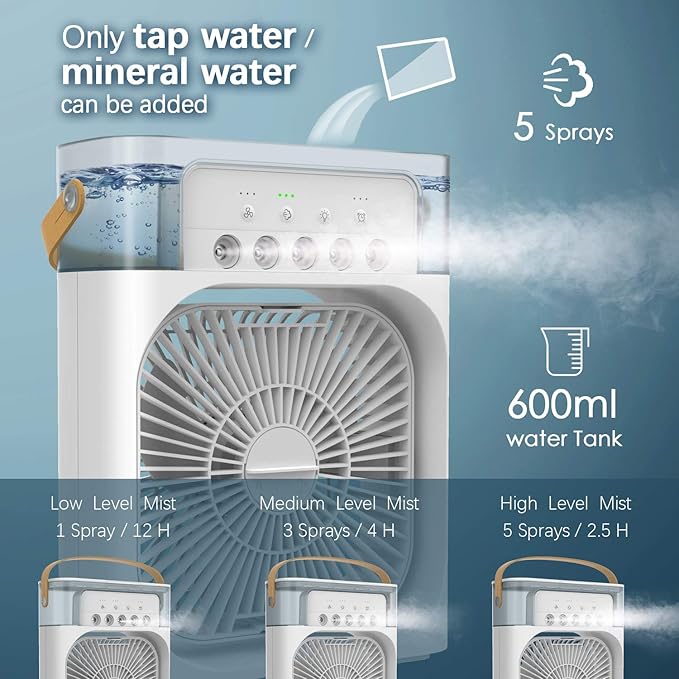 2-in-1 Personal Air Cooler & Humidifier!