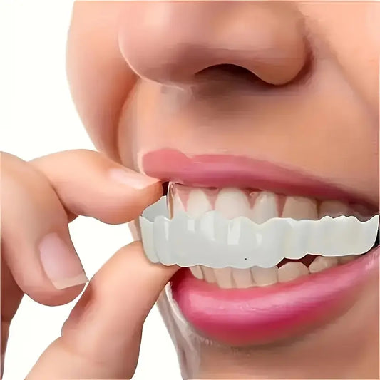2 Pairs Snap-On Teeth Covers – Natural Look, Instant Smile Upgrade